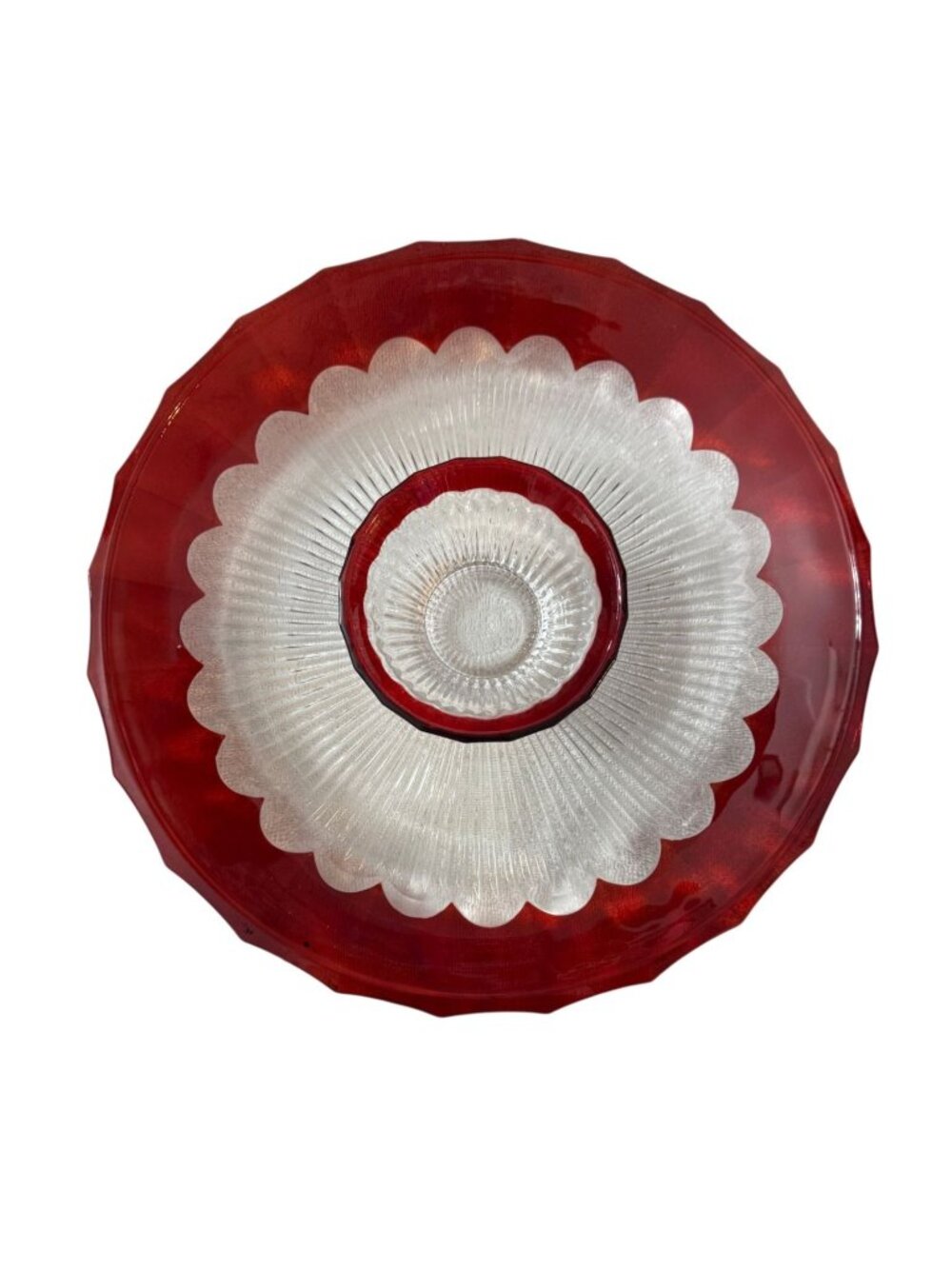 Mikasa Crimson Dawn chip & dip Platter w/small bowl Bella Court Ruby discontinue